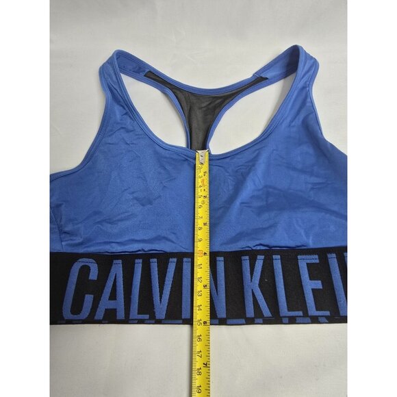 Calvin Klein Women's Intense Power Racerback Bralette Blue Size M - Picture 7 of 10